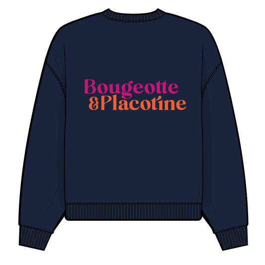 Bougeotte et Placotine - Crewneck Régulier Marine