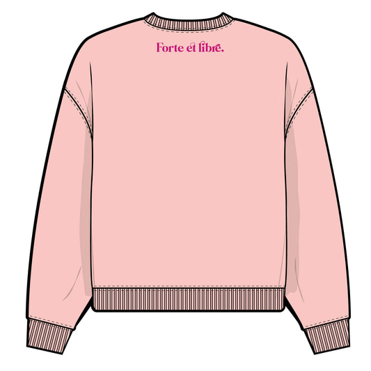 PRE-COMMANDE-Bougeotte et Placotine - Crewneck Régulier Rose