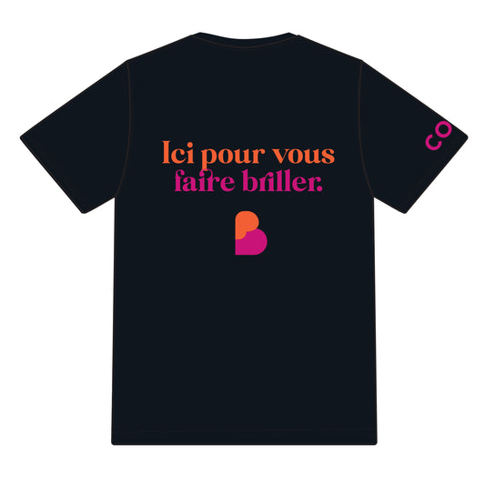 Bougeotte et Placotine - T-Shirt Athlétique Sublimé Noir - Performance et Confort