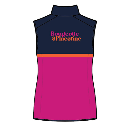 LIQUIDATION- Bougeotte et Placotine - Veste Coupe-vent Sans Manches Rose – Légèreté, Protection et Fonctionnalité