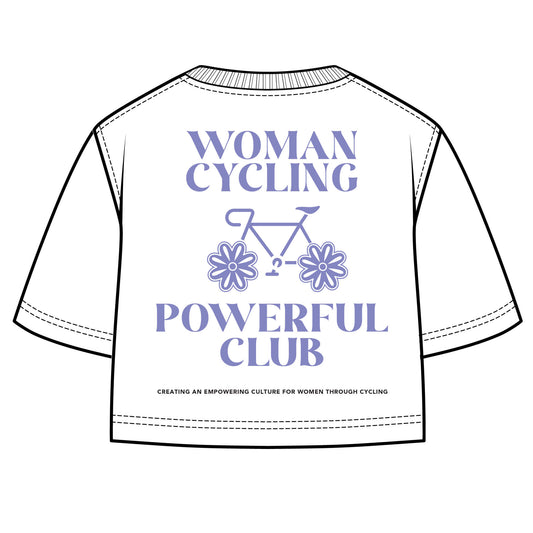 100% Féminin - Chandail court coton- Blanc