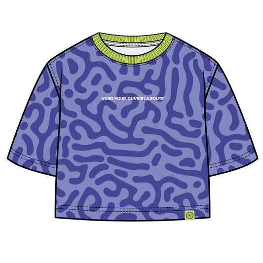 100% Féminin - Chandail court Technique Mauve