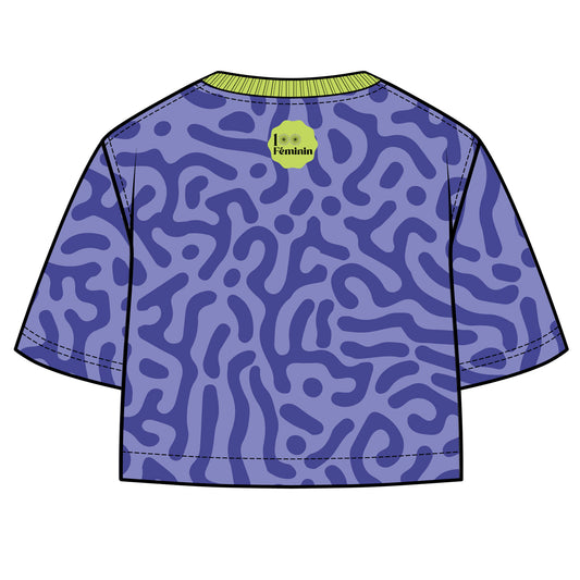 100% Féminin - Chandail court Technique Mauve