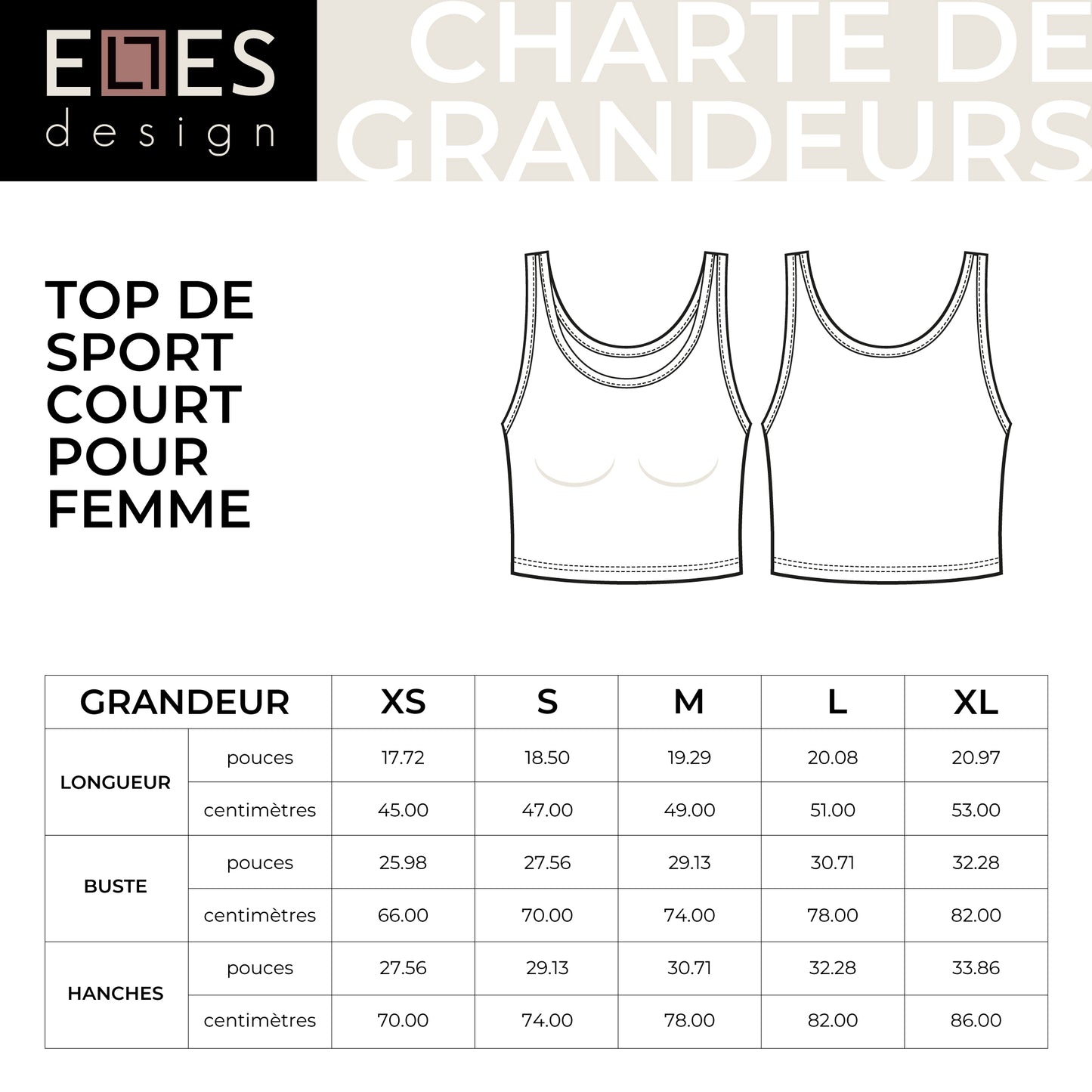 PROUD - Top d’entraînement court – douceur & maintien