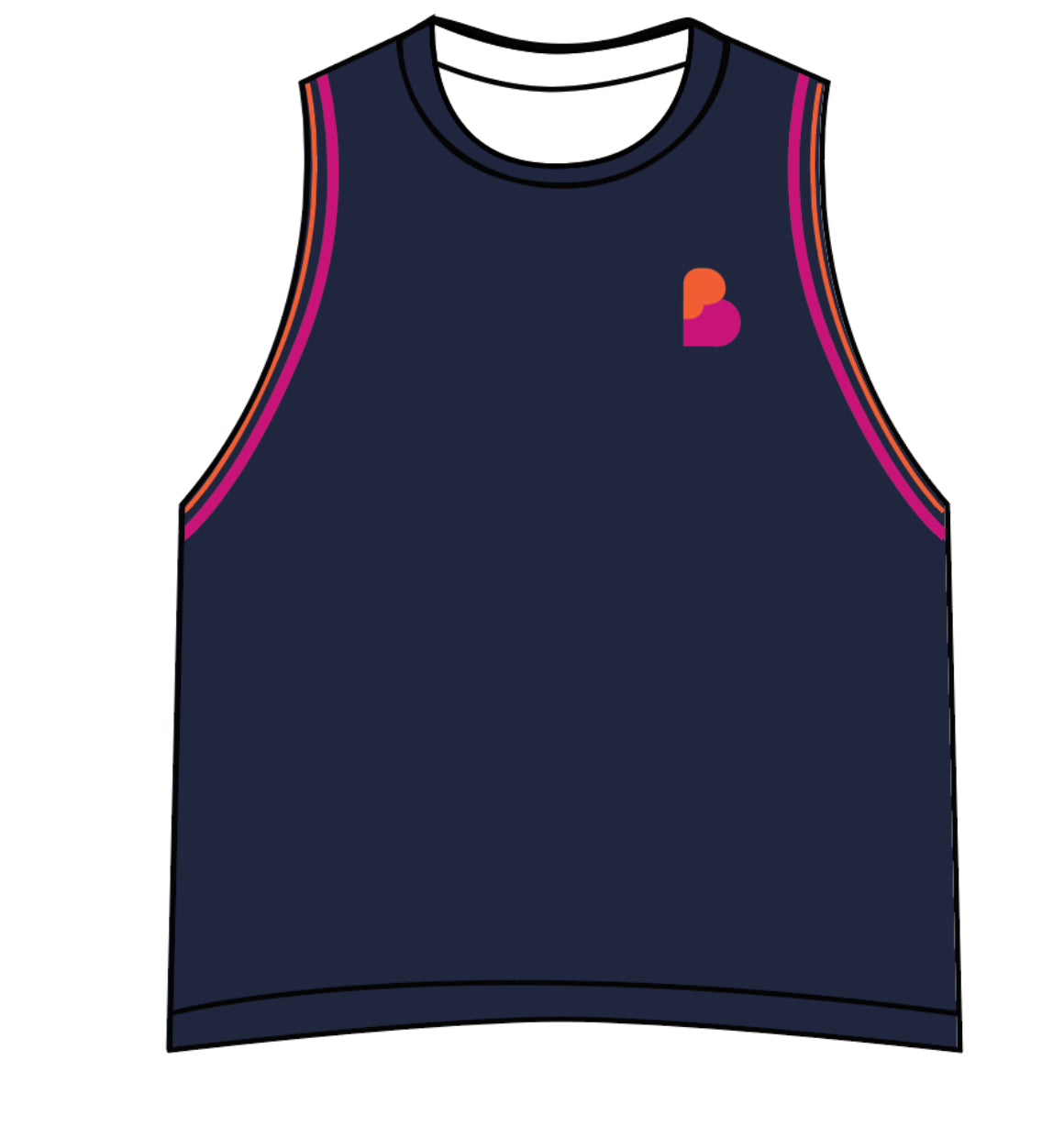 Camisole – Encolure Haute | Coupe Carrée