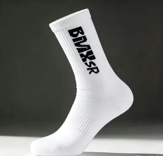 Bas BMX3R Rib Blanc – Édition Signature